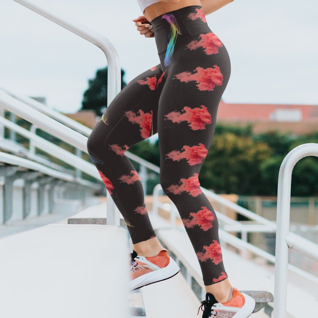 MULTI DESIGN BLACK - GYM LEGGING FOR WOMEN