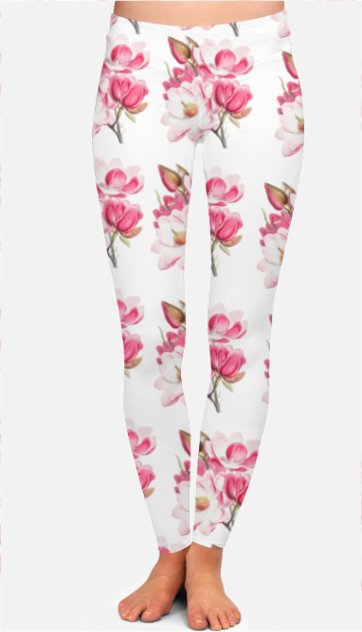 ROSE DESIGN GYM LEGGINGS