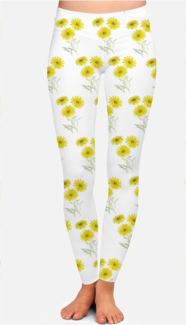 GERBERA FLOWER- GYM LEGGING FOR WOMEN