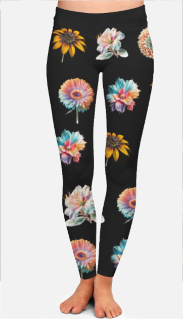 FLOWER GARDEN - GYM LEGGINGS FOR WOMEN