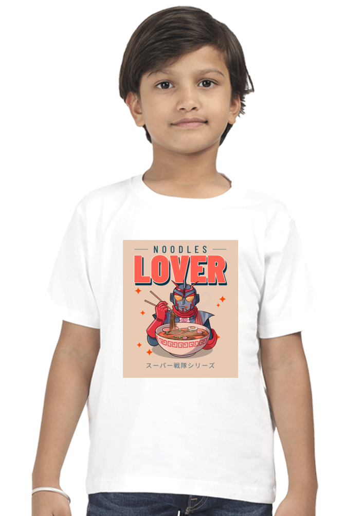 NOODLES LOVER - Boy Round Neck Half Sleeve Classic