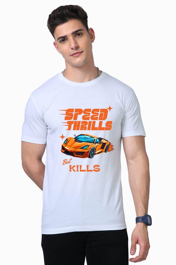 SPEED THRILLS BUT KILLS - SUPIMA T SHIRT