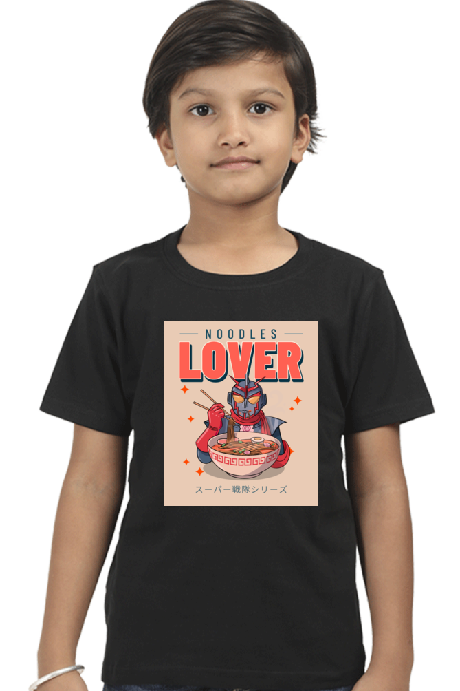 NOODLES LOVER - Boy Round Neck Half Sleeve Classic