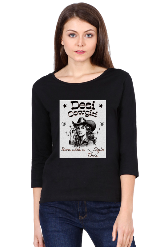 DESI COWGIRL - Female Round Neck Full Sleeve