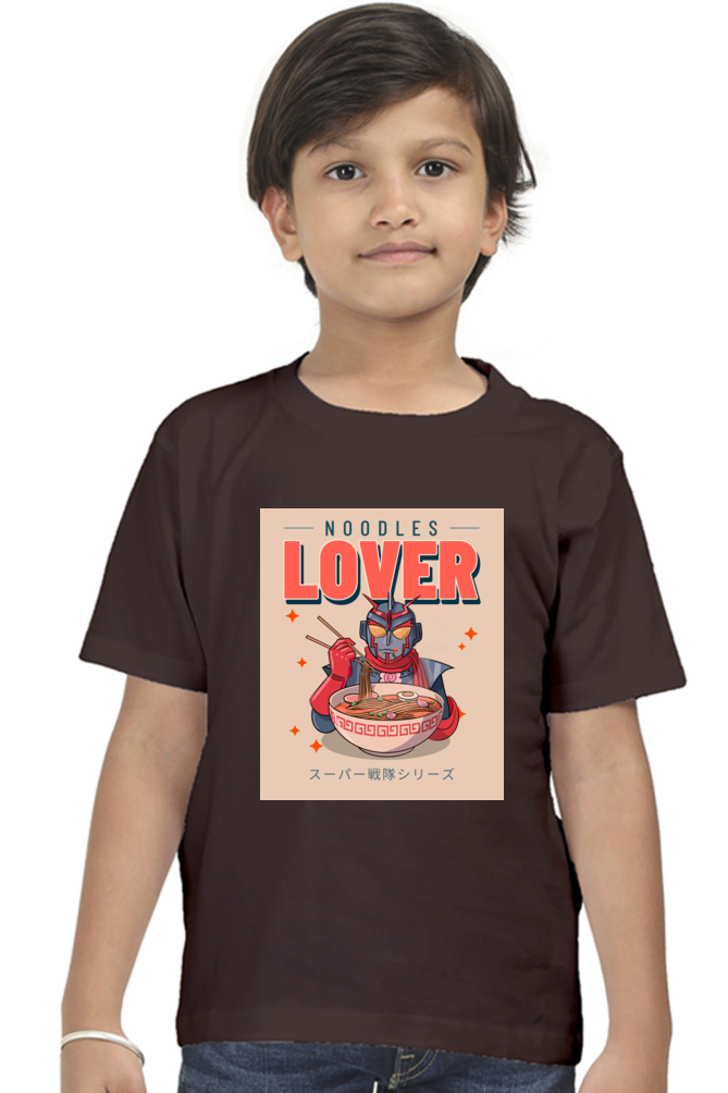 NOODLES LOVER - Boy Round Neck Half Sleeve Classic