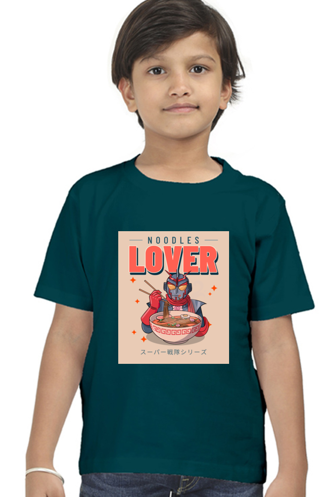 NOODLES LOVER - Boy Round Neck Half Sleeve Classic