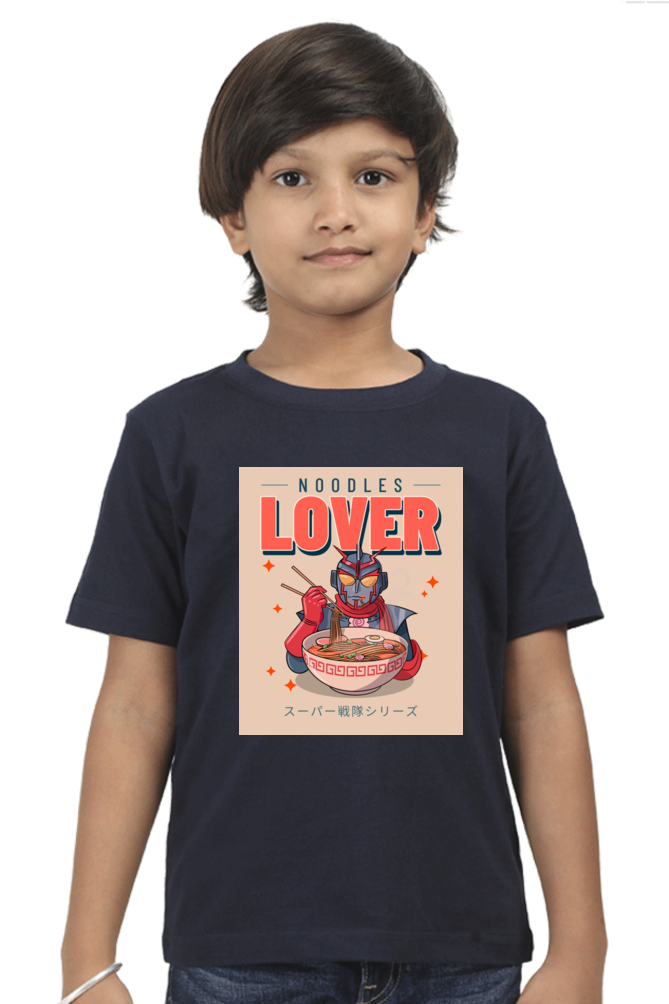 NOODLES LOVER - Boy Round Neck Half Sleeve Classic