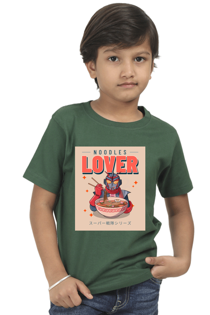 NOODLES LOVER - Boy Round Neck Half Sleeve Classic