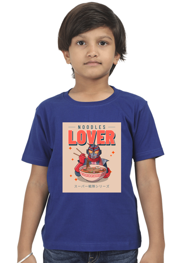 NOODLES LOVER - Boy Round Neck Half Sleeve Classic
